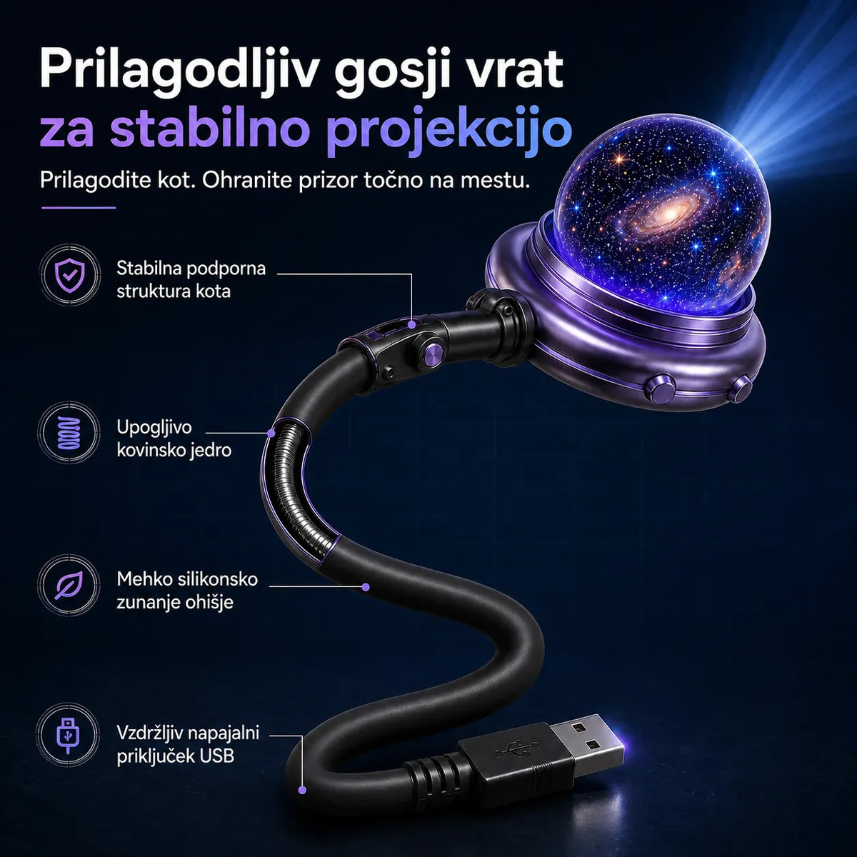 🌌 5D холографски проектор за звезди Comauo®