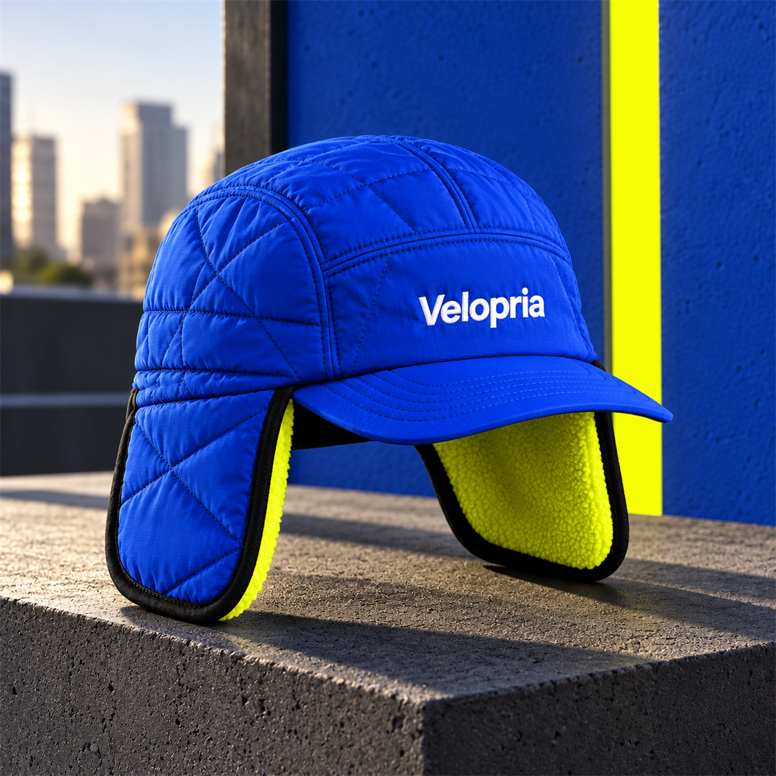 Velopria Cobalt Shield Earflap Cap - secondary product view